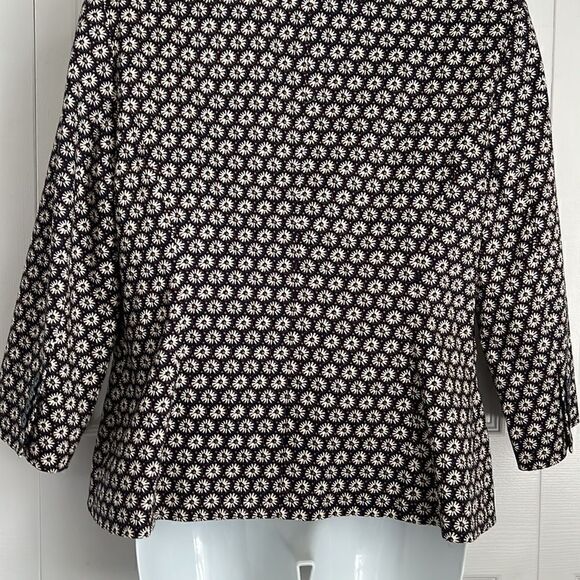 Isaac Mizrahi Daisy Print Blazer Size 14 Nwot - Picture 9 of 13